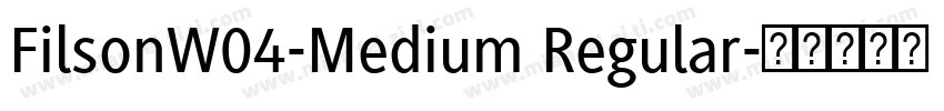 FilsonW04-Medium Regular字体转换